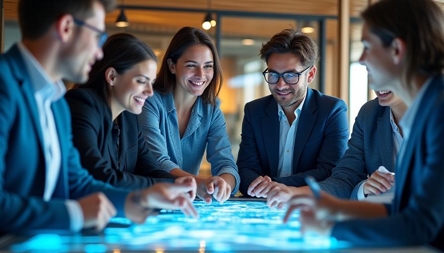 Umbralyn Labs engineering team collaborating on a software architecture design